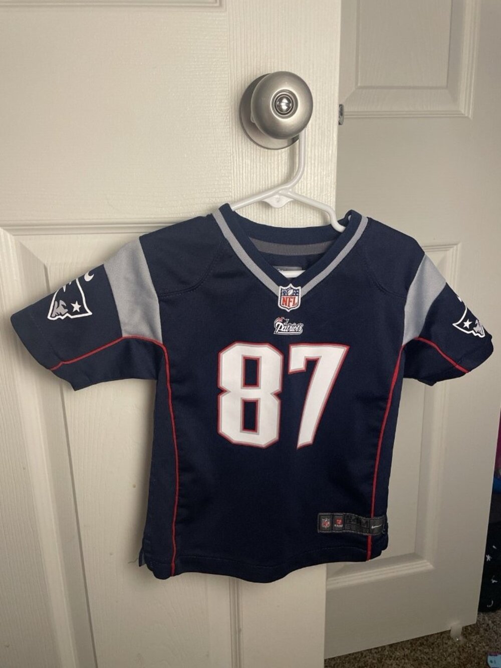 Nike Patriots Gronkowski #87 Toddler Jersey 24M NFL Kids Blue
